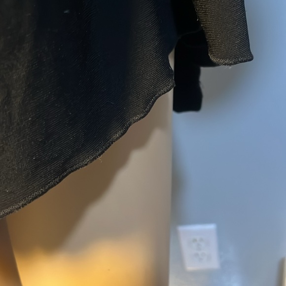 2 Piece Perseption Concept Black Lace Front Ruffle Blouse w/ Cardigan - Picture 6 of 6